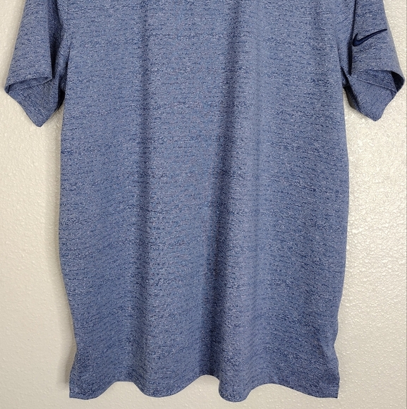Nike Men's Blue Comfort Fit Short Sleeve Athletic Golf Polo Shirt Sz L - Picture 6 of 13